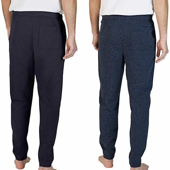 NWT! Men's Eddie Bauer Heather Navy and Solid Navy Jogger Set 2 Pack - S… - Picture 2 of 3